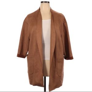 T Tahari Faux Suede Jacket Size 1X